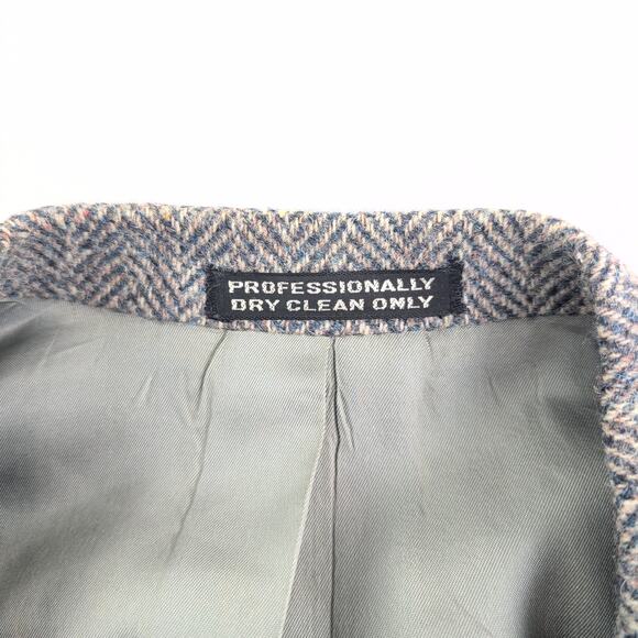 Rare Harris Tweed Handwoven 100% Pure Scottish Wool Sport Coat Gray Men's 41 - Picture 5 of 10
